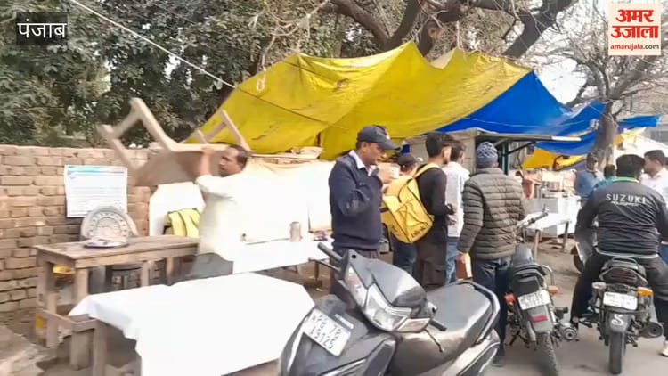 फगवाड़ा में तहसील कॉम्प्लेक्स के बाहर से नगर निगम ने फिर हटाए कब्जे