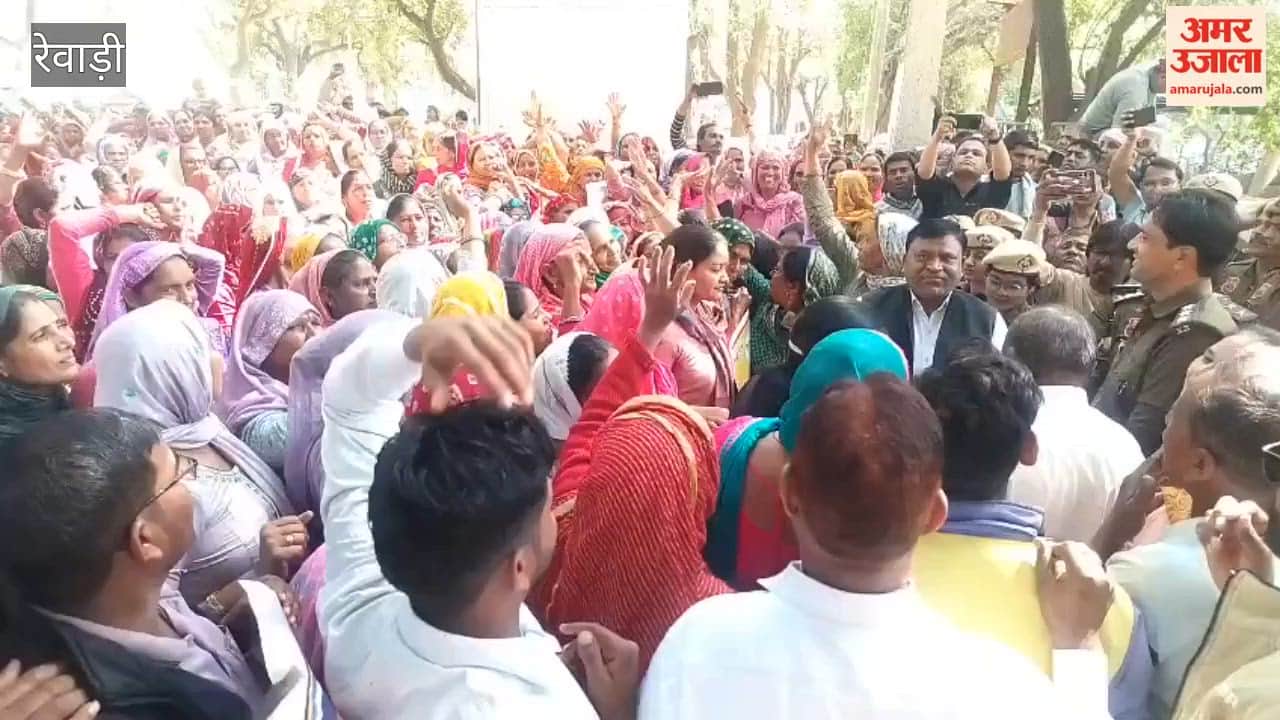 Anganwadi workers protest in Rewari