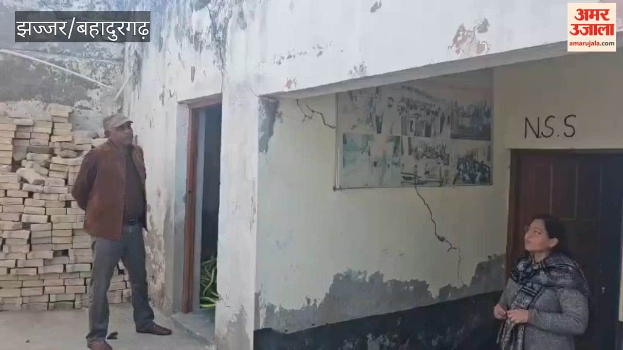 Classes are being conducted in two shifts at the Badli government school