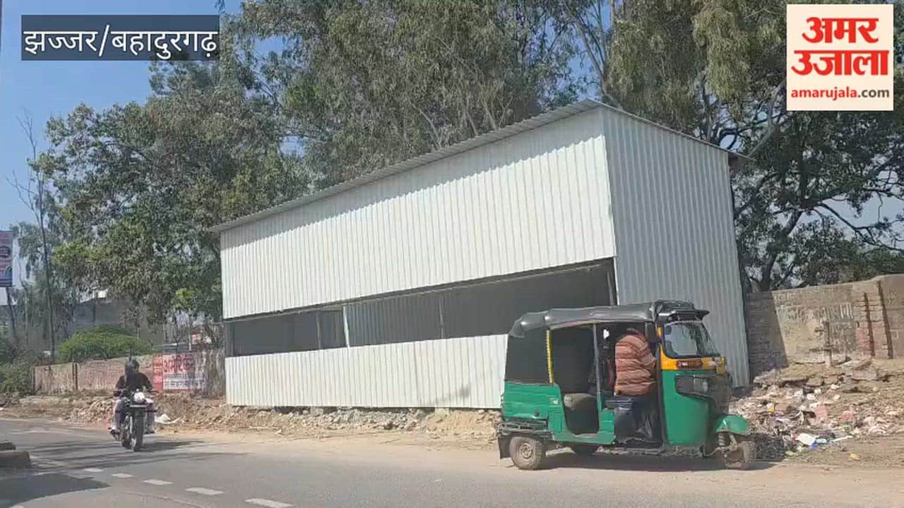 Secondary garbage collection point completed on Jhajjar Road in Bahadurgarh