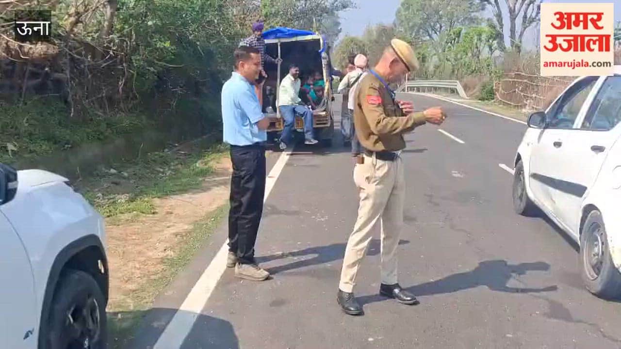 Una Challans issued to those violating traffic rules during Maidi Holi fair