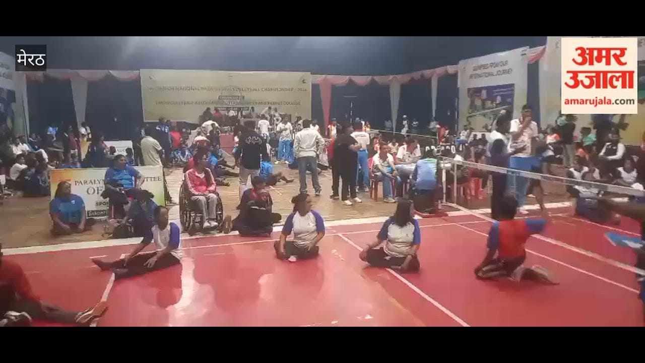 Meerut: Sitting Volleyball Tournament at Victoria Park