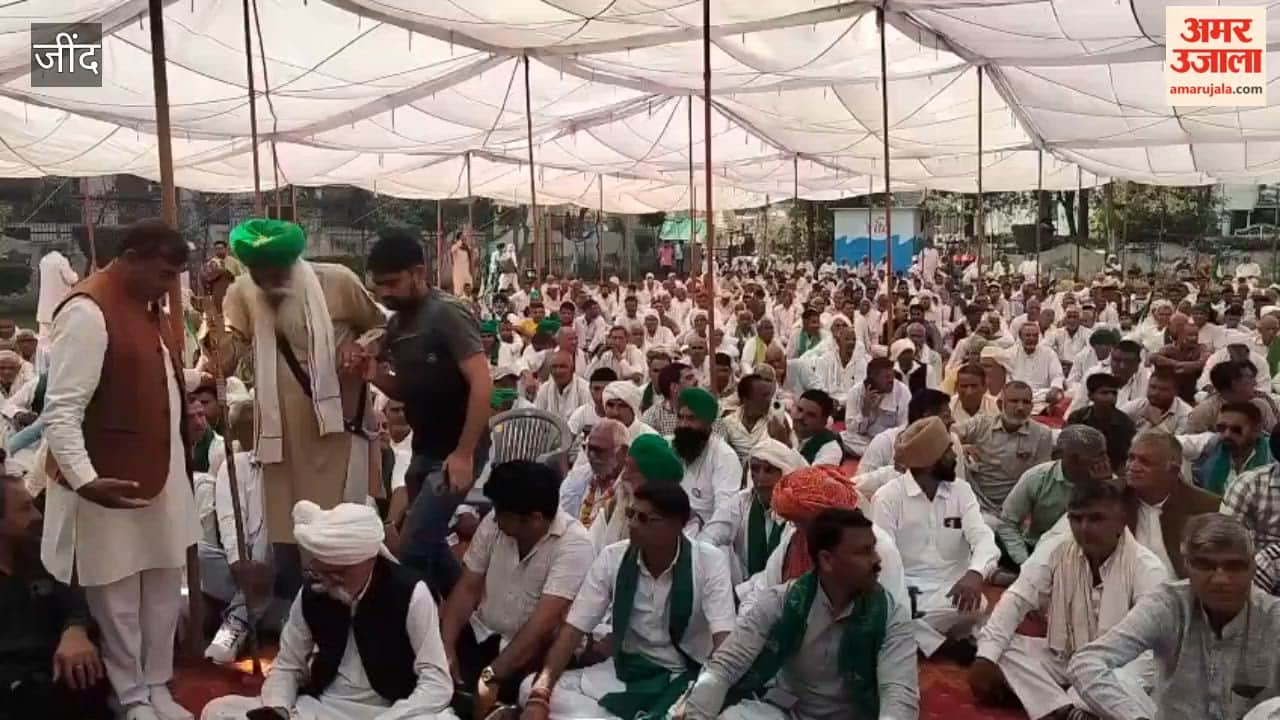 Kisan Jagriti Yatra reached the Jat Dharamshala in Jind, where hundreds of farmers raised slogans