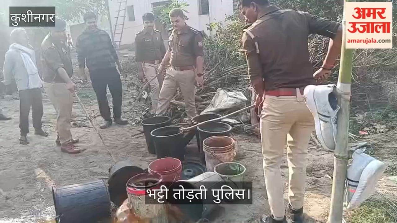 Illegal liquor was hidden in the wheat field and toilet.