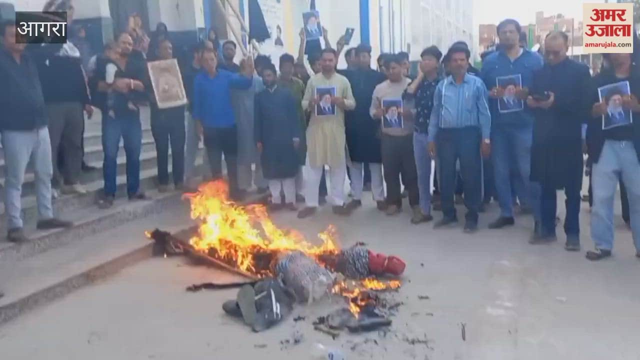 Israel-Iran War Shia Muslims protest against America and Israel in Agra