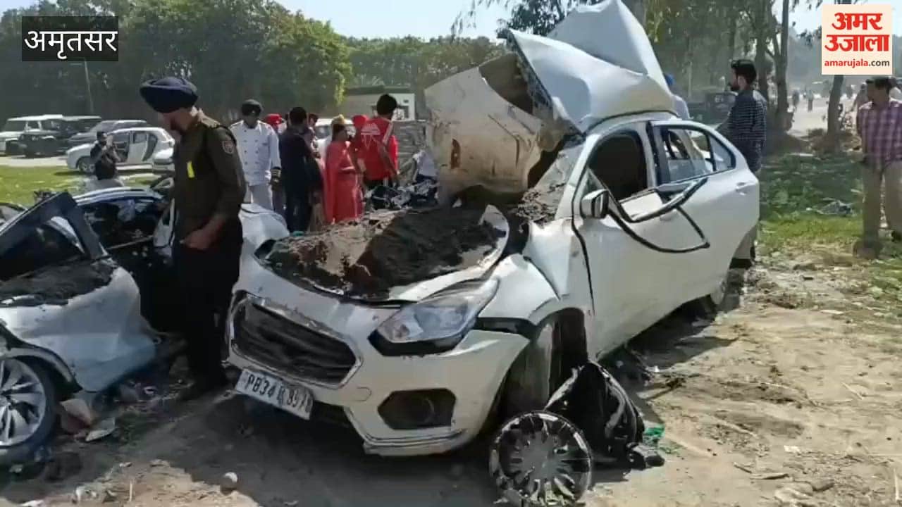 Three cars hit by a sand-laden truck