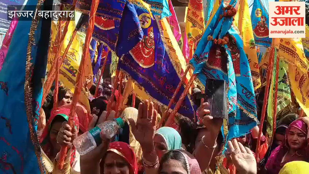 Flag parade in the city
