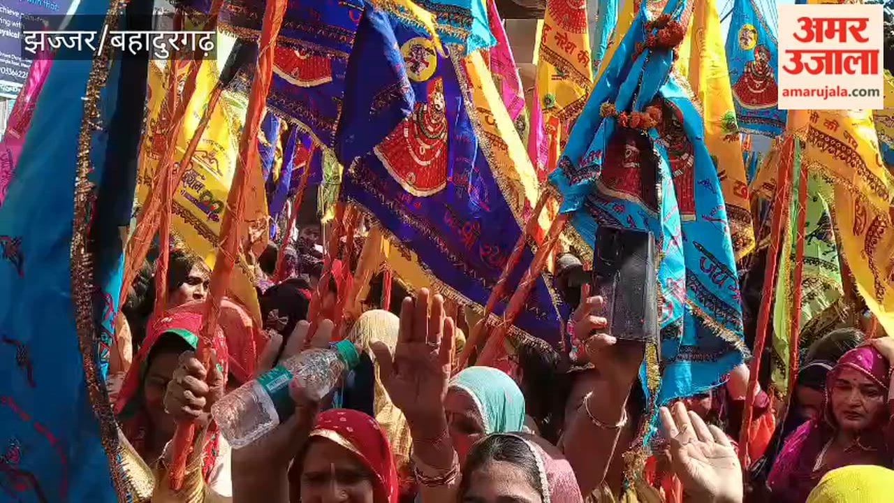 Flag parade in the city