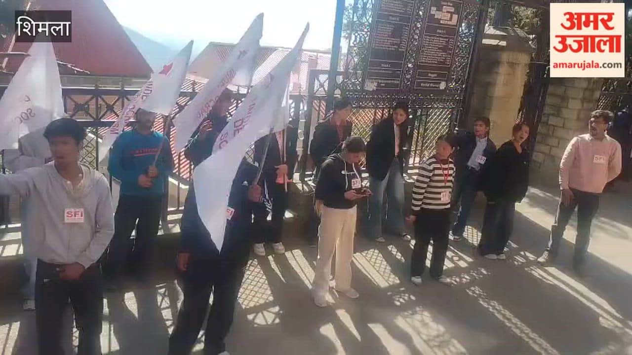 Shimla SFI holds district-level protest demanding action against ABVP