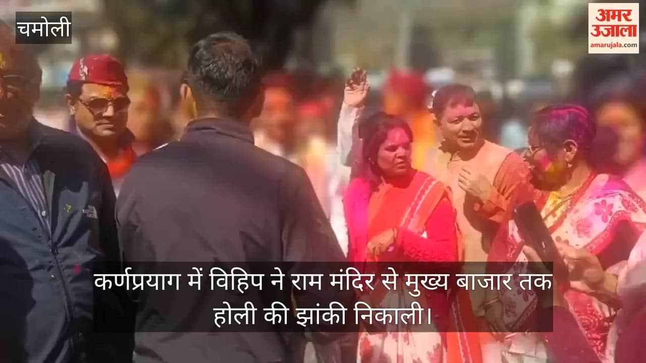 Tableau taken out on Holi festival in Karnaprayag