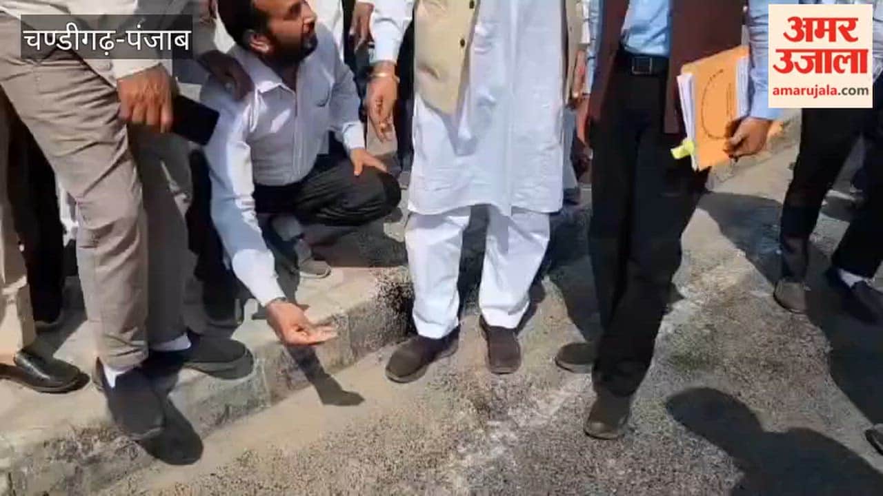 MLA inspected the newly constructed road in Guruharsahaye