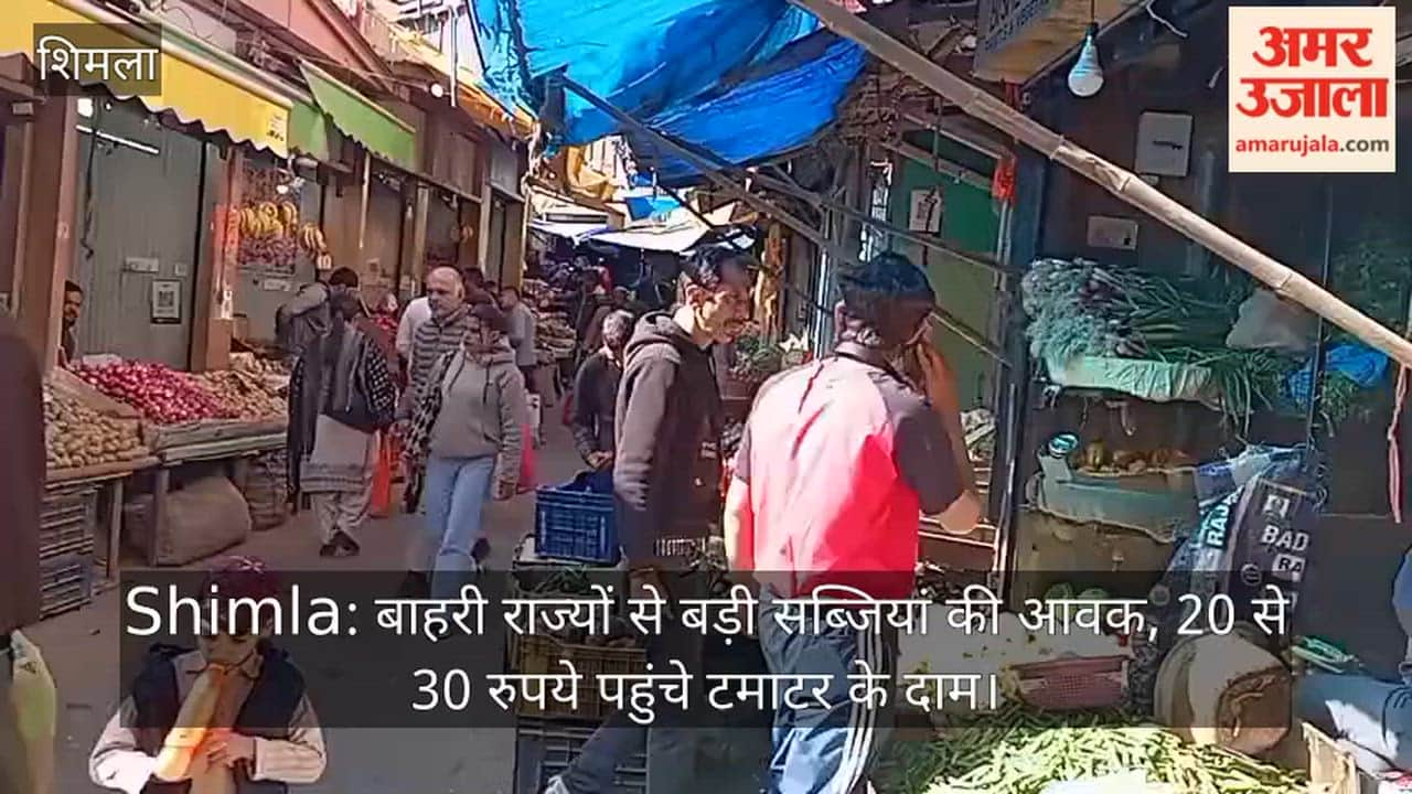Shimla: Large vegetables are arriving from outside states, with tomato prices rising by 20 to 30 rupees.