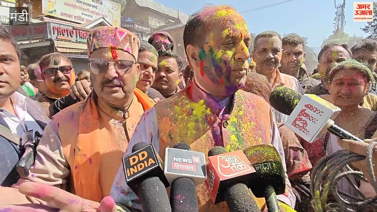 Mandi Leader of Opposition Jairam Thakur completed his 28 years of political journey with Holi of Chhoti Kashi