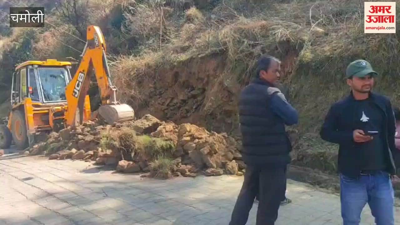 Jyotirmath: Protective work begins in landslide-affected area before Holi
