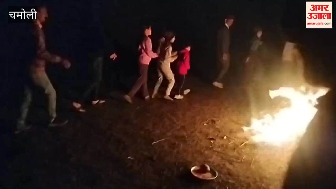 Holika Dahan was performed with due rituals at Ramlila Maidan Adi Badri in Karnaprayag.