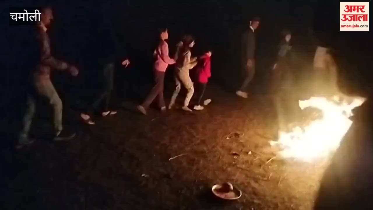 Holika Dahan was performed with due rituals at Ramlila Maidan Adi Badri in Karnaprayag.