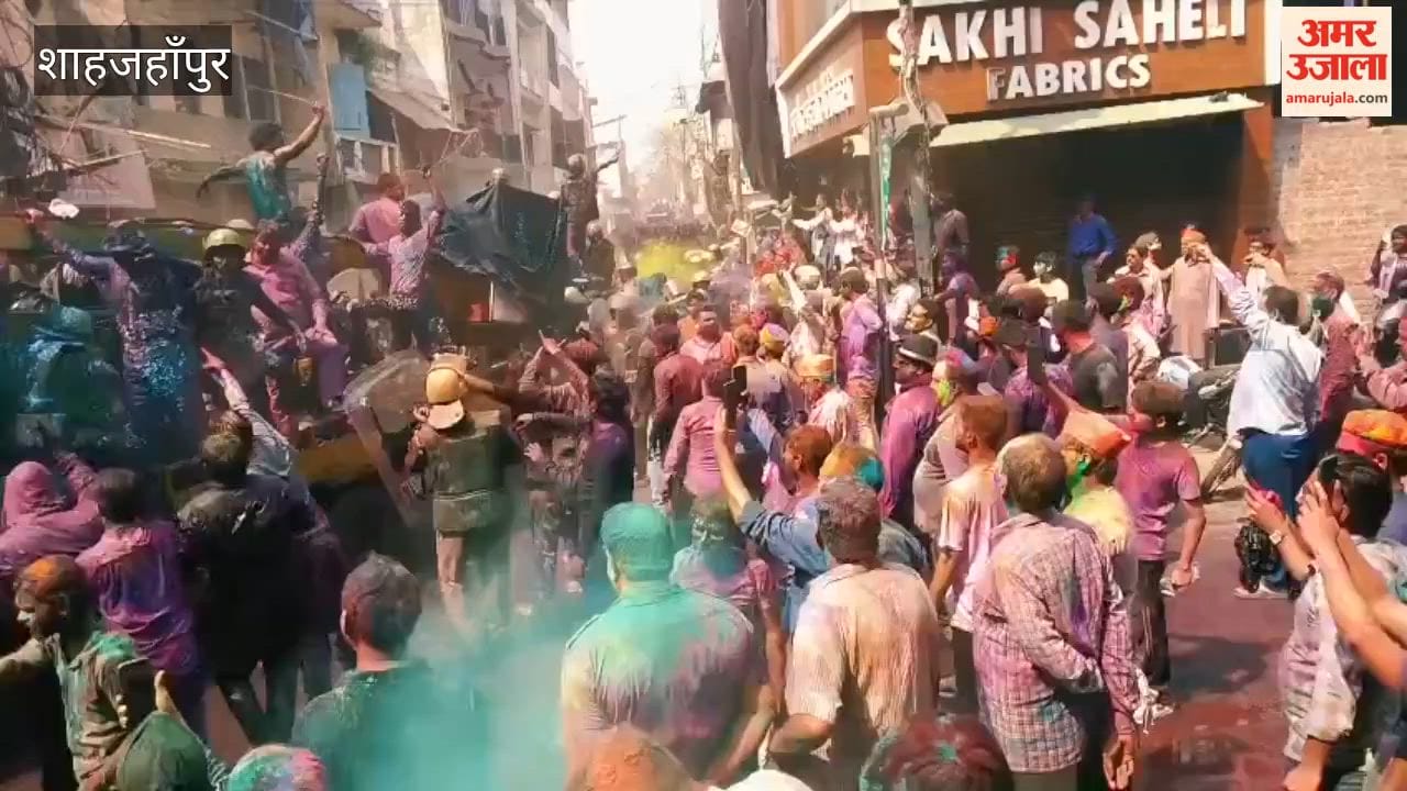 Laat Saheb's procession took place amid tight security in Shahjahanpur