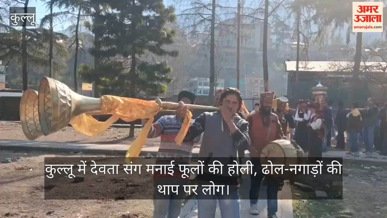 Holi of flowers celebrated with the deity in Kullu