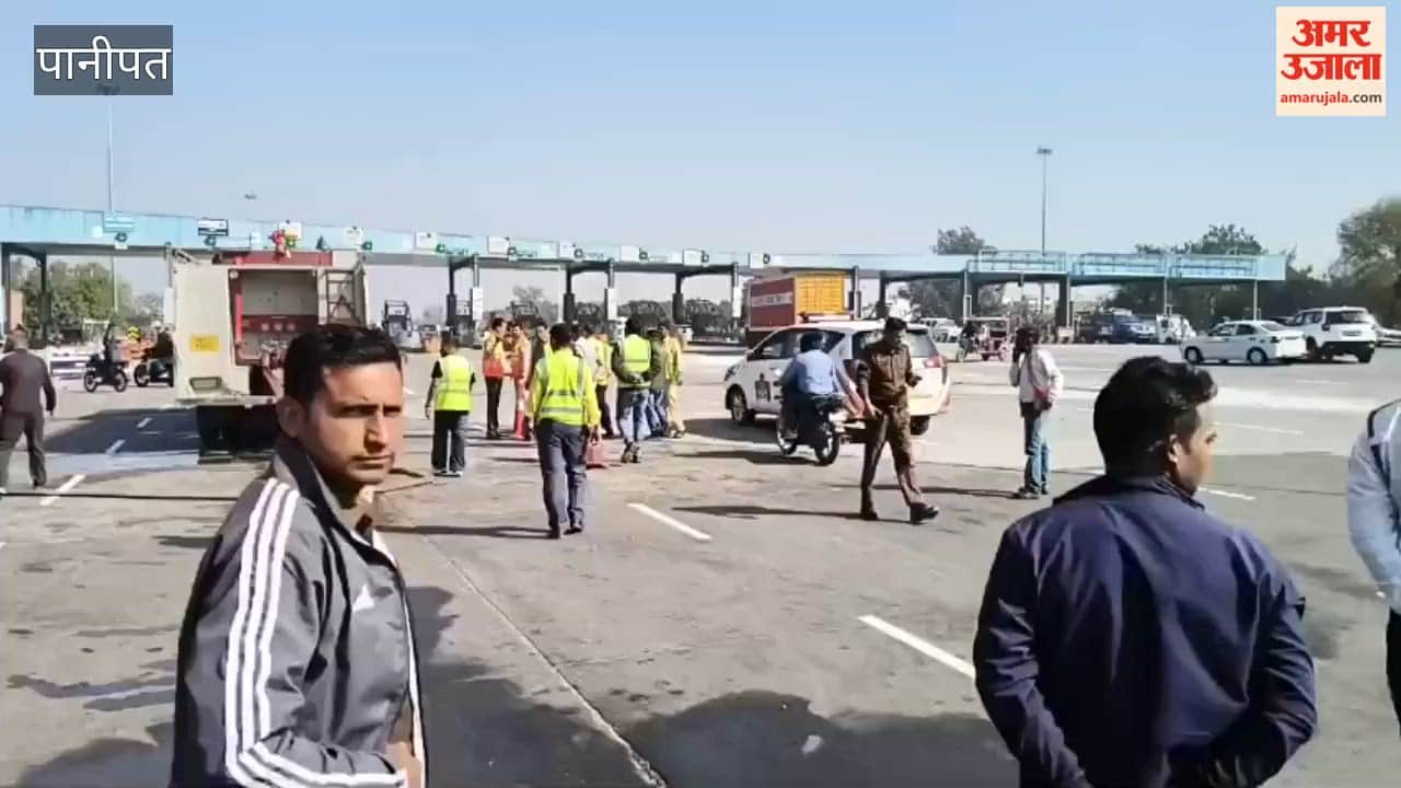 Tanker tyre catches fire in Panipat