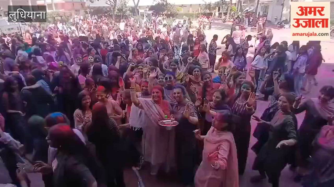 Holi celebrations at Guru Nanak Khalsa College for Women, Ludhiana