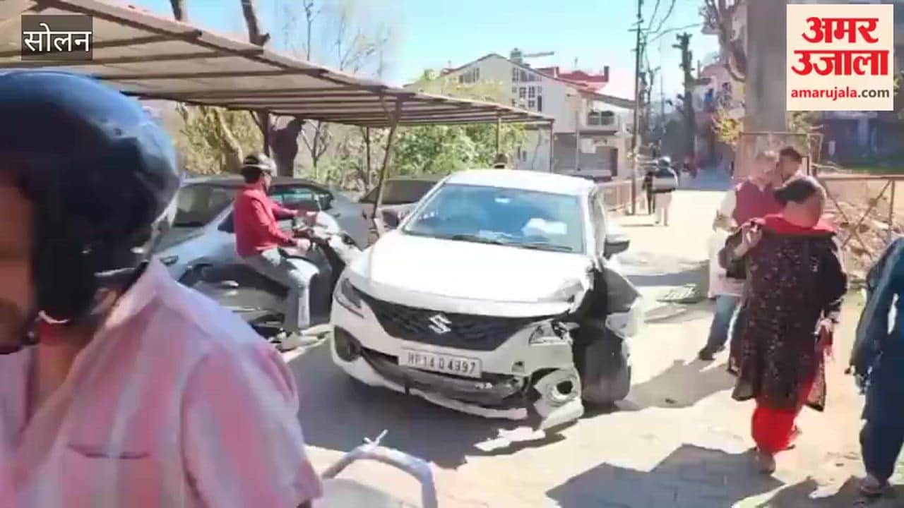 Solan: Vehicle went out of control on Sunny side, people narrowly escaped