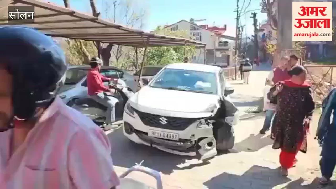 Solan: Vehicle went out of control on Sunny side, people narrowly escaped
