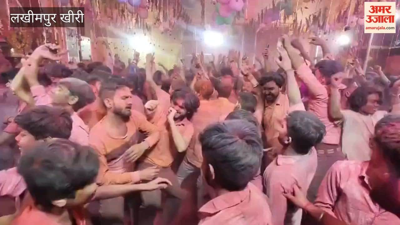 Holi celebrations engulfed the Sankata Devi temple in Lakhimpur kheri