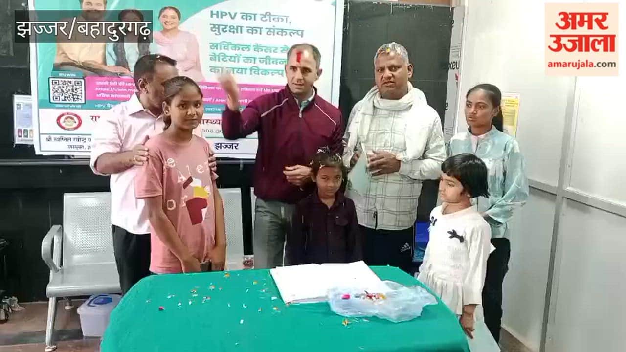 Safe Holi celebrated with Tilak and flowers