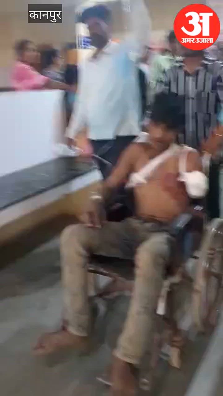 राई पिराने के दौरान स्पेलर में युवक का हाथ फंसने से कटा