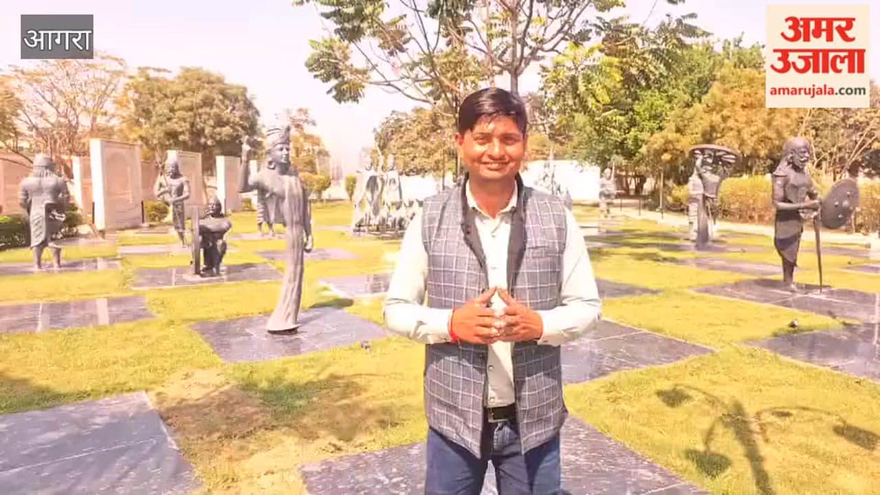 Battle of Kurukshetra became center of attraction at Geeta Govind Vatika in agra