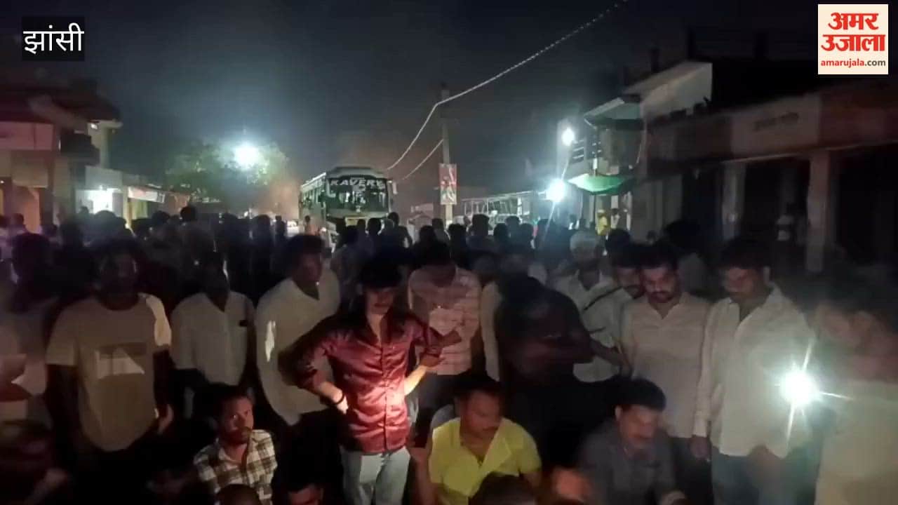 A young man was crushed to death by a speeding harvester. Angry villagers blocked the road by placing the body on the road