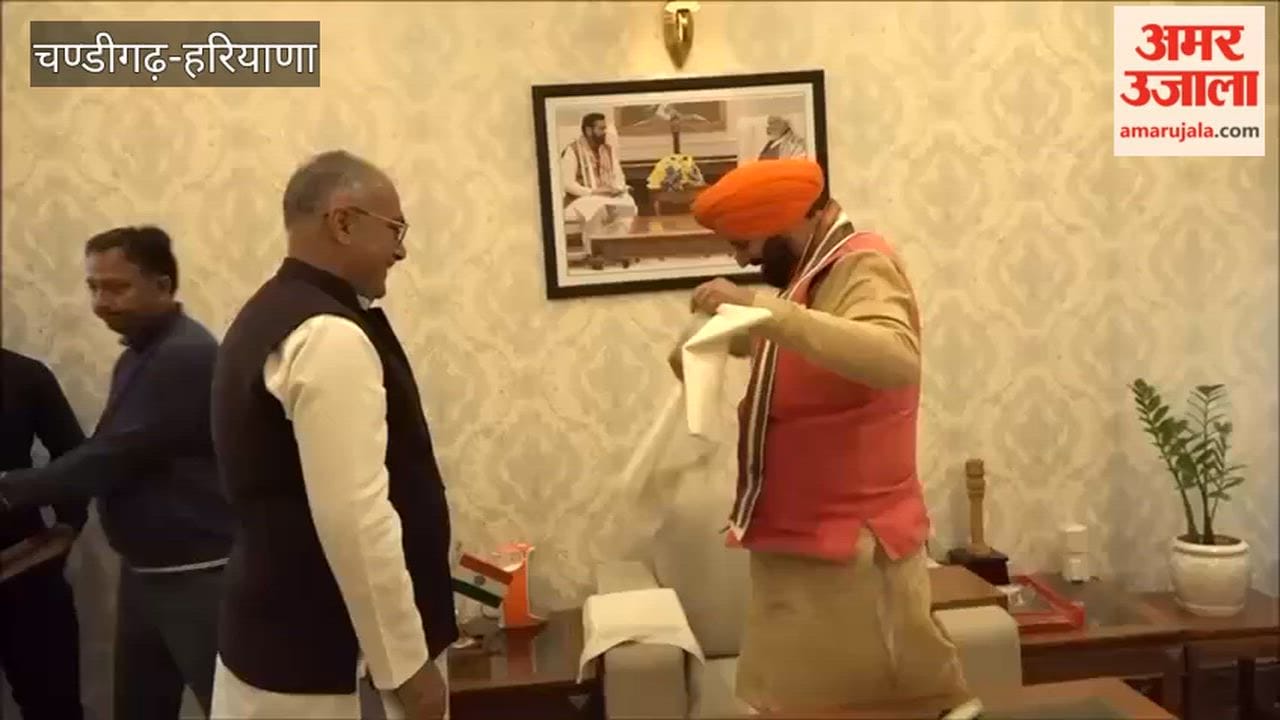 Rajya Sabha candidate Sanjay Bhatia met CM Nayab Saini