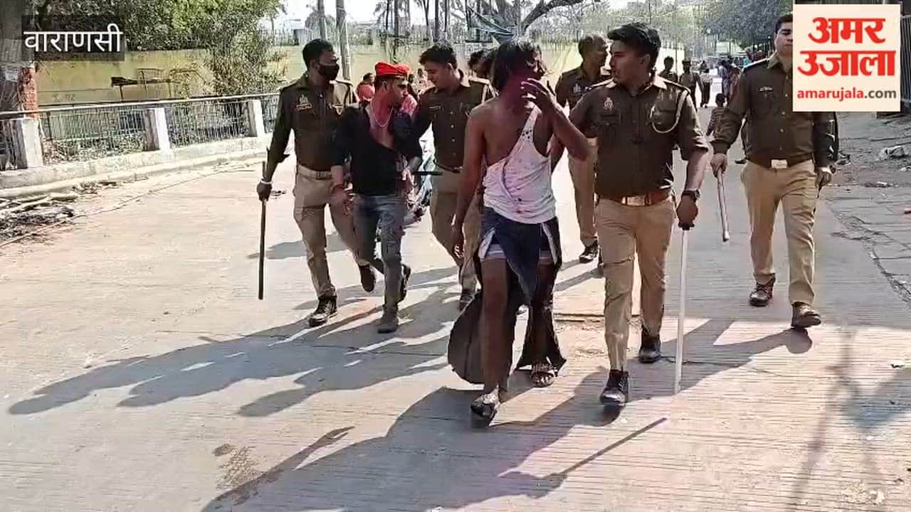 Bricks and stones were thrown between two sides police arrested several people