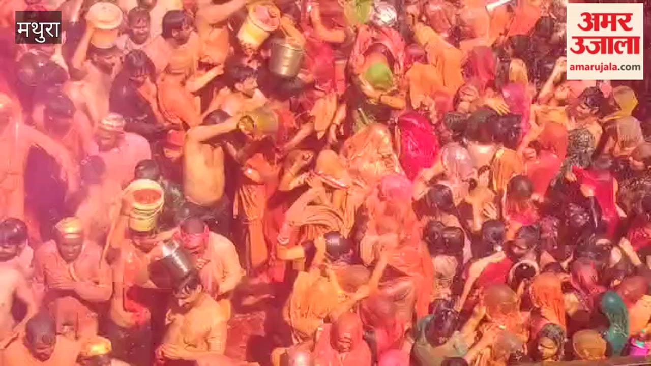 Huge Crowd Witnesses Famous Huranga Festival at Dauji Temple in Baldeo