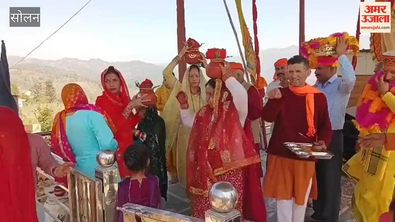 Solan Shrimad Bhagwat Mahapuran Katha begins in Salgu Bahrota village of Ramsar with Kalash Yatra