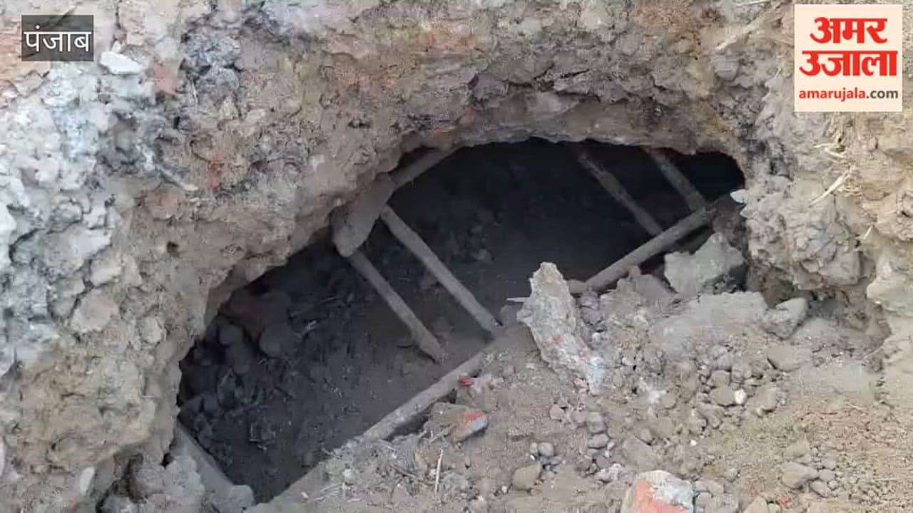 The Sarpanch repaired the potholes in Panchat caused by a tipper going out of control by placing stones on them.