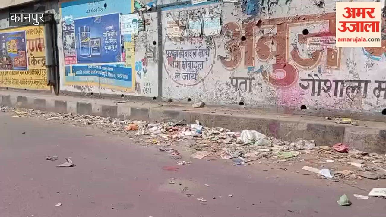 Kanpur: Dirt and garbage piles on the bypass service lane pose a problem