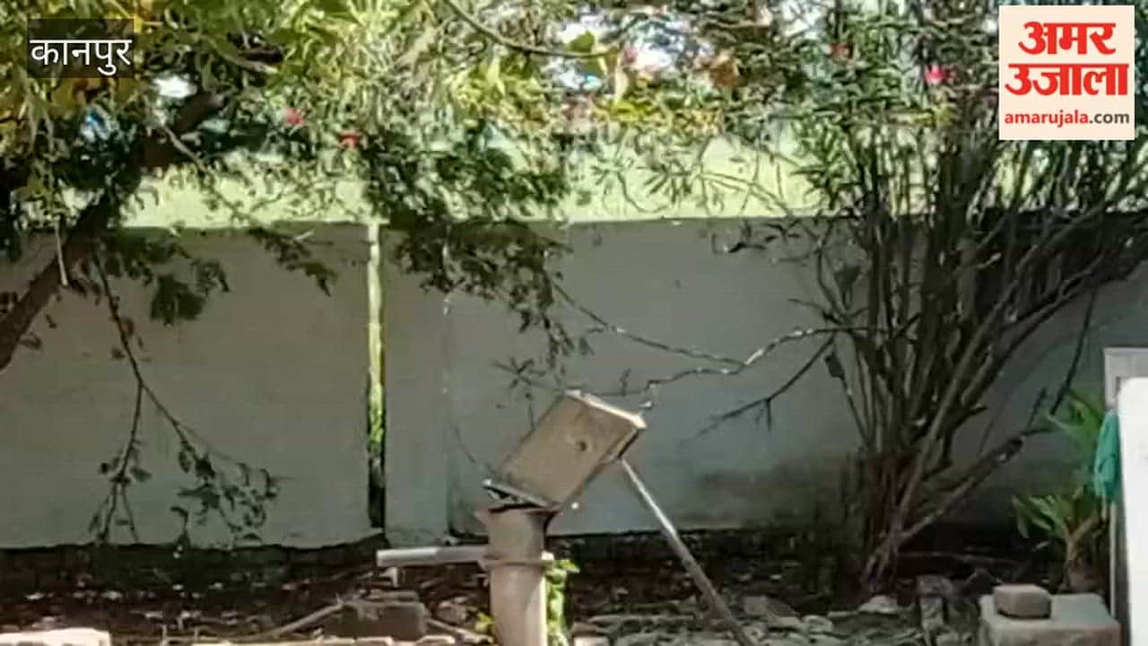 Kanpur: hand pump at the Anganwadi centre in Pipra village has become a stump