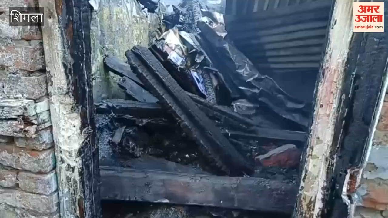 Shimla Four huts burnt in Idgah Colony of Ruldubhatta ward