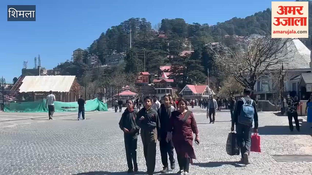 Shimla People are sweating due to the heat in the capital Shimla, the weather is absolutely clear