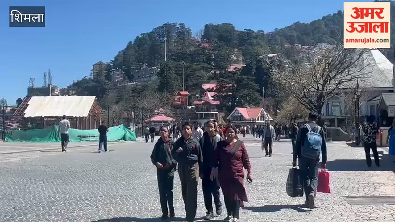 Shimla People are sweating due to the heat in the capital Shimla, the weather is absolutely clear