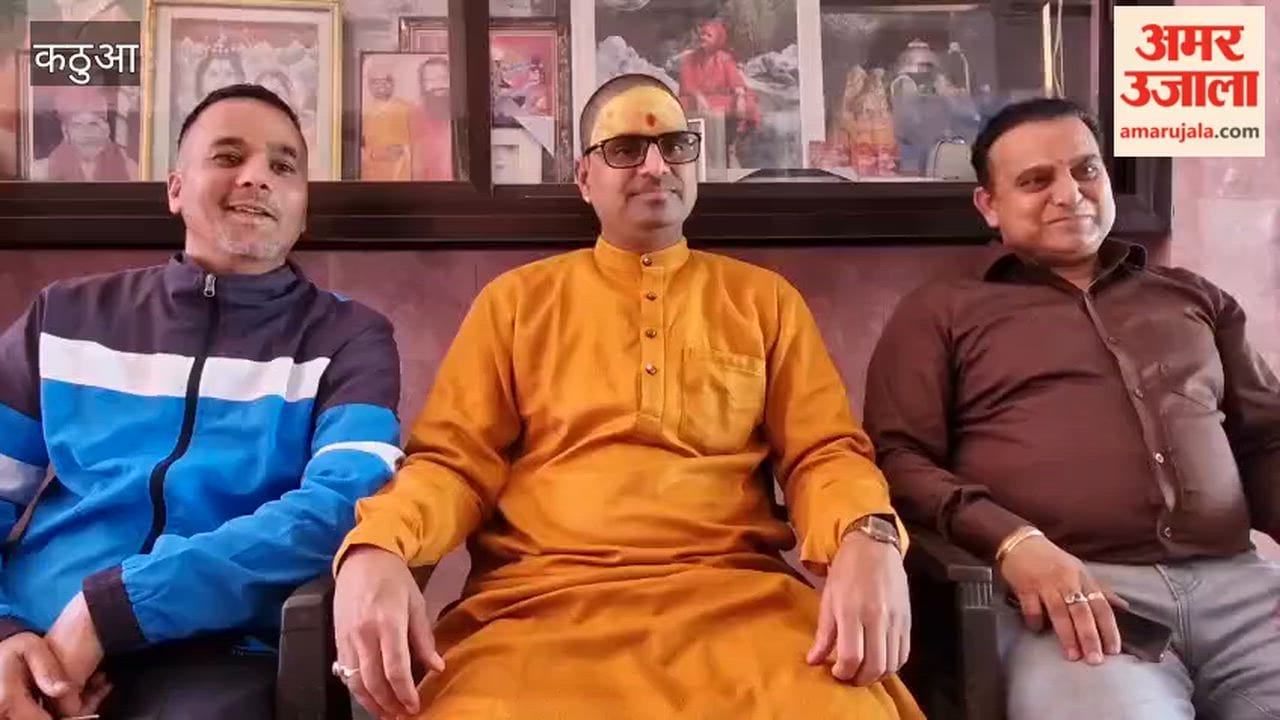 Preparations for Navratri festival complete in Hiranagar, Devi Bhagwat Katha organised