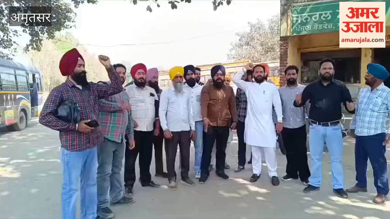 PRTC-Punjab Roadways casual workers protest in Amritsar