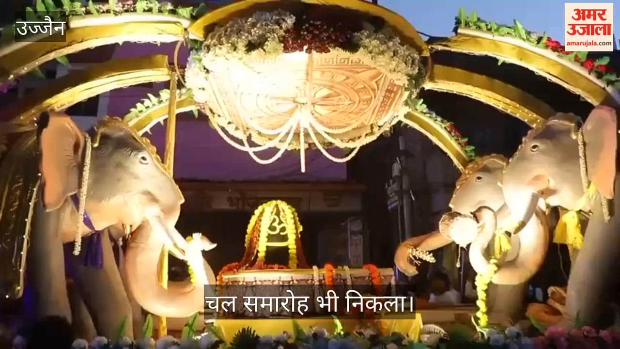 Baba Mahakal Bhasma decorated Tripund, Trinetra and Moon also appeared in Bhasma Aarti.