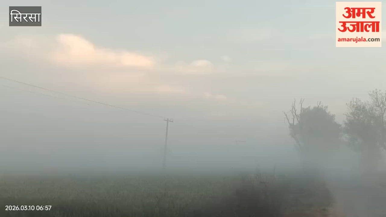 Early morning fog in Sirsa, heat during the day