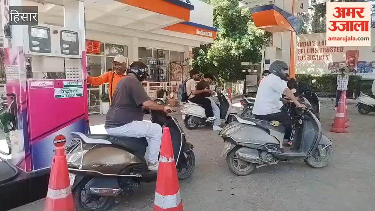 Petrol prices are expected to rise after LPG cylinders, with drivers in Hisar filling their fuel tanks.