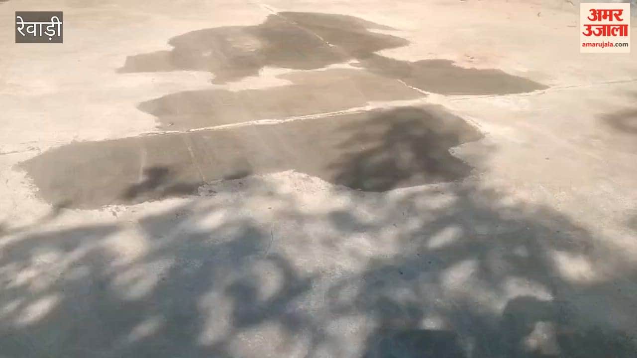 Questions of corruption raised in the construction of CC road in the Municipal Council of Rewari