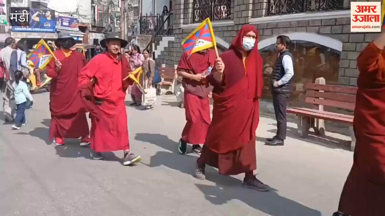 Mandi Tibetan community celebrated protest day at Seri Manch