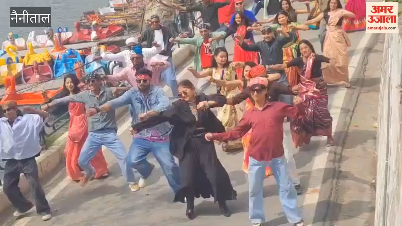 Shooting of Kumaoni song on Nainital Mall Road