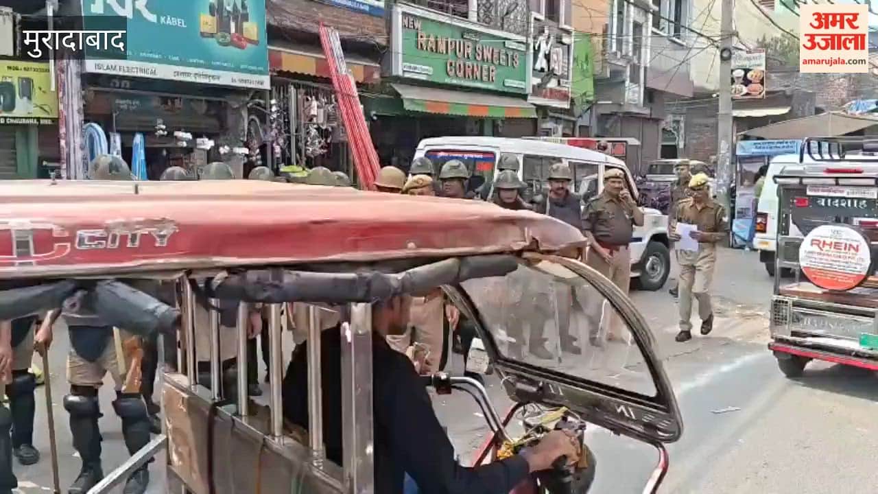 Police patrols intensified in Moradabad during festivals, vigilance increased in sensitive areas